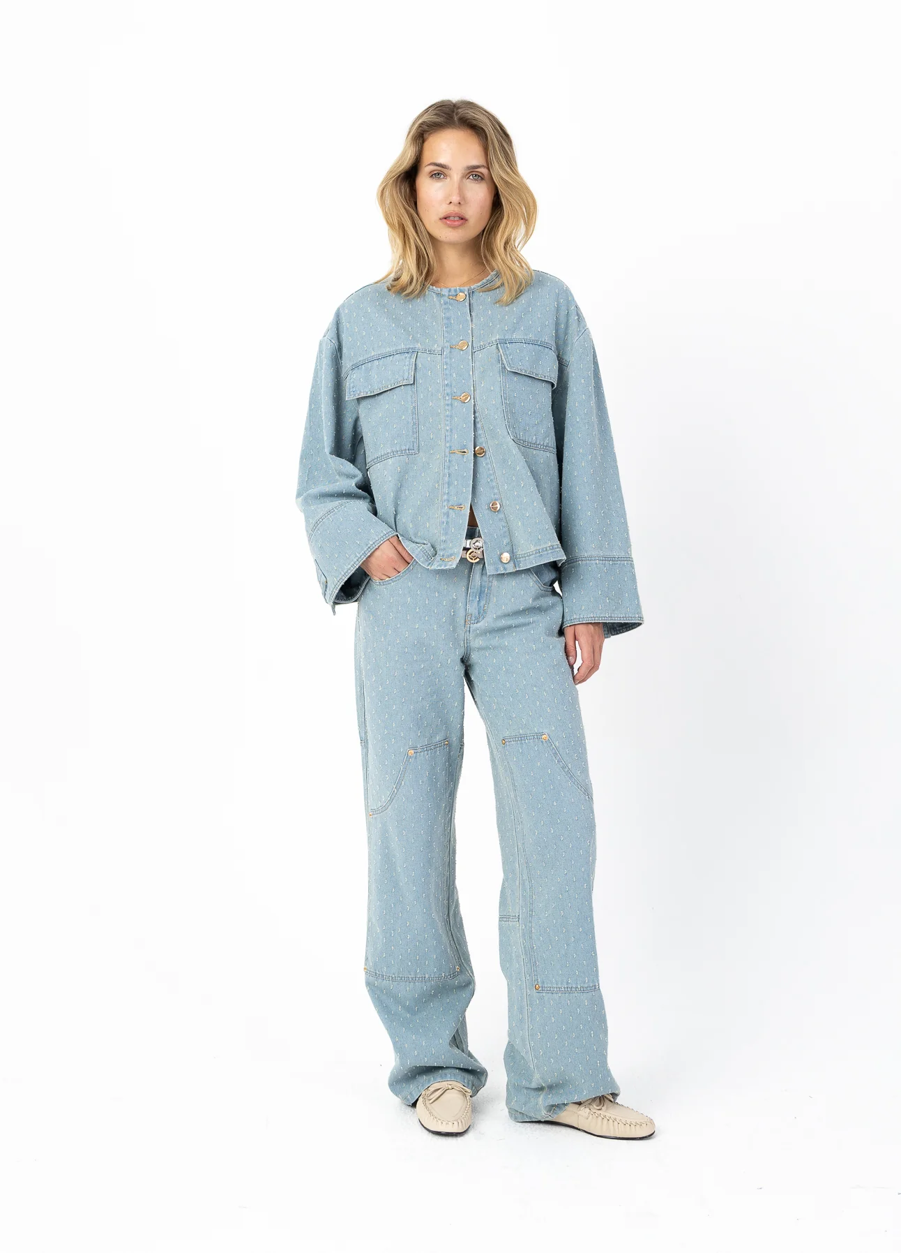 JEANS IN DOT DENIM - PETRA FIT - Dot denim - Afbeelding 2