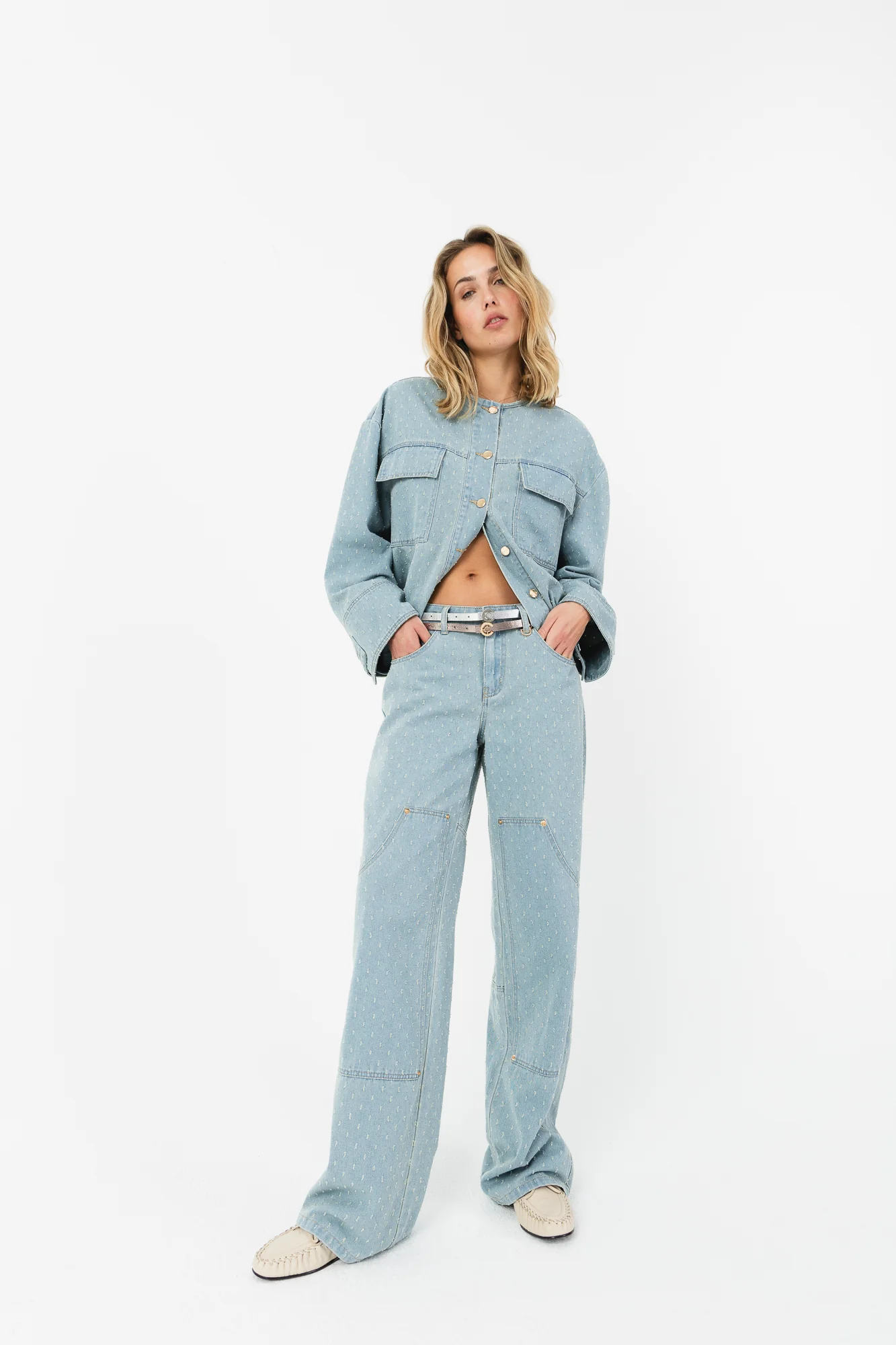 JEANS IN DOT DENIM - PETRA FIT - Dot denim - Afbeelding 7