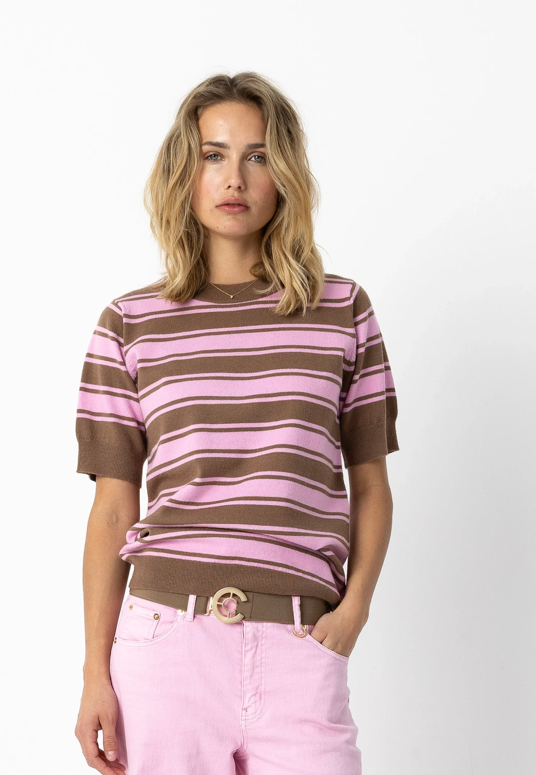 JEANS IN ROZE DENIM - PETRA FIT - Bon bon pink - Afbeelding 5