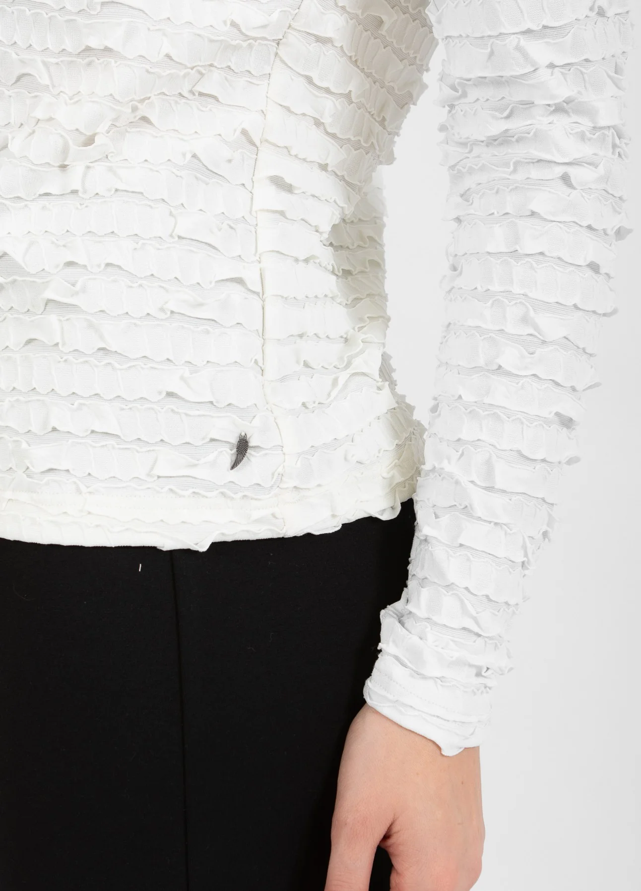 JERSEY BLOUSE - Creme - Afbeelding 4