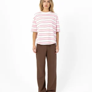 JERSEY BROEK - SILLE PASVORM - Bark brown