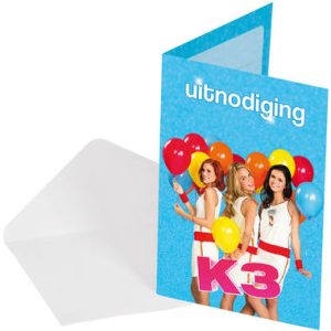 K3 Party Uitnodigingen – 8 stuks