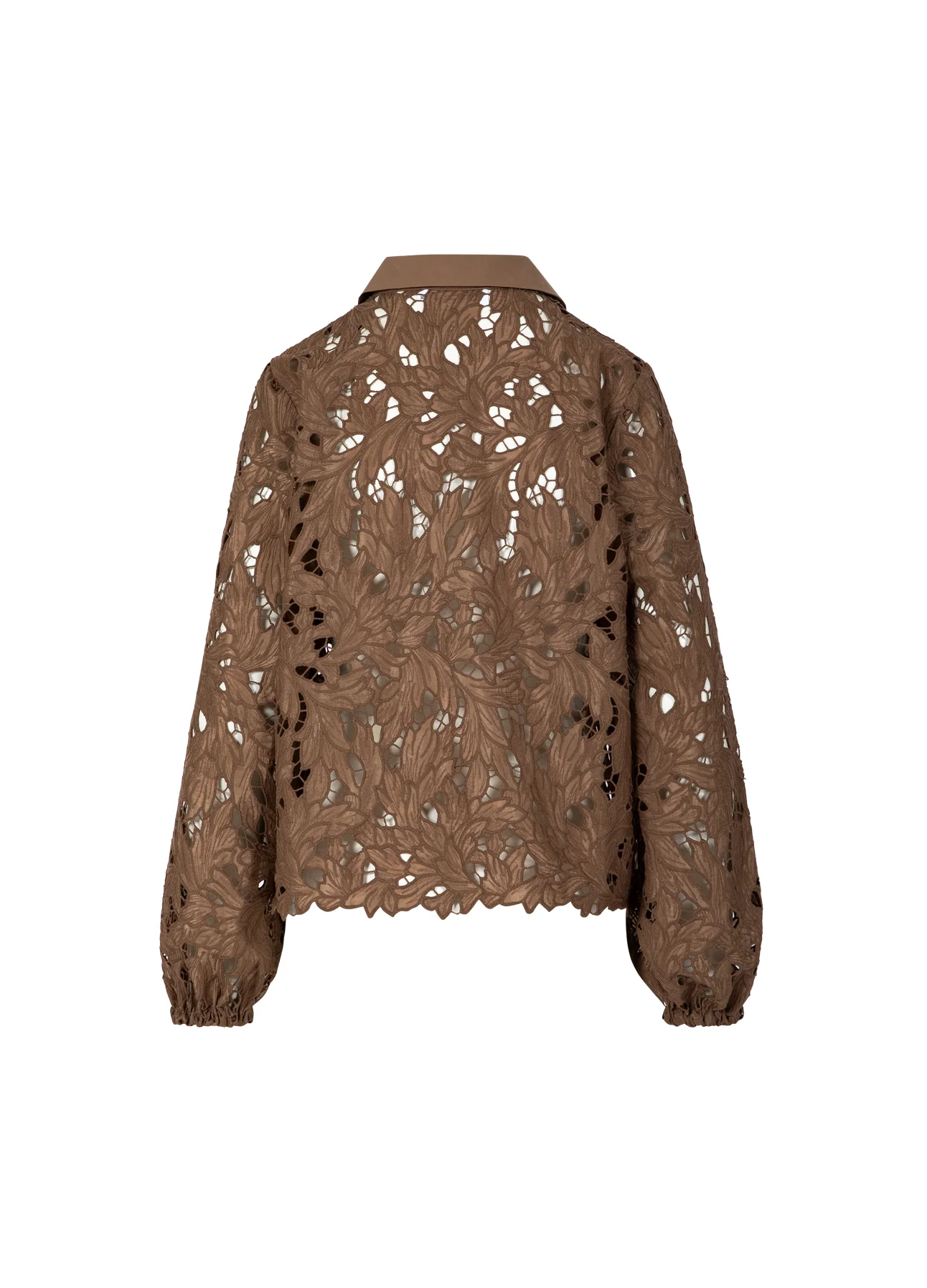 KANTEN BLOUSE - Mocca mousse - Afbeelding 4