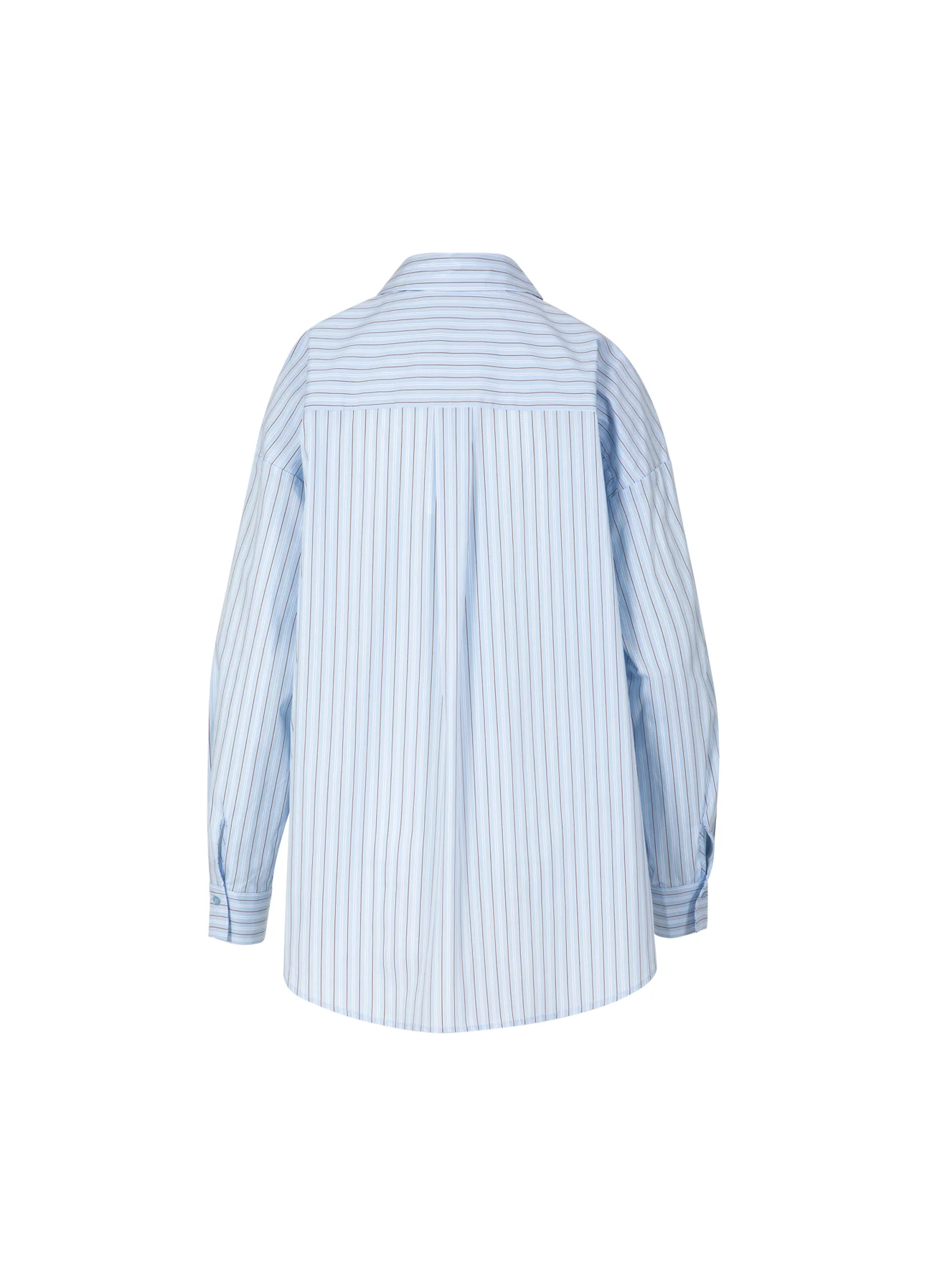 KLASSIEKE BLOUSE - BOXY PASVORM - Blue stripes - Afbeelding 6