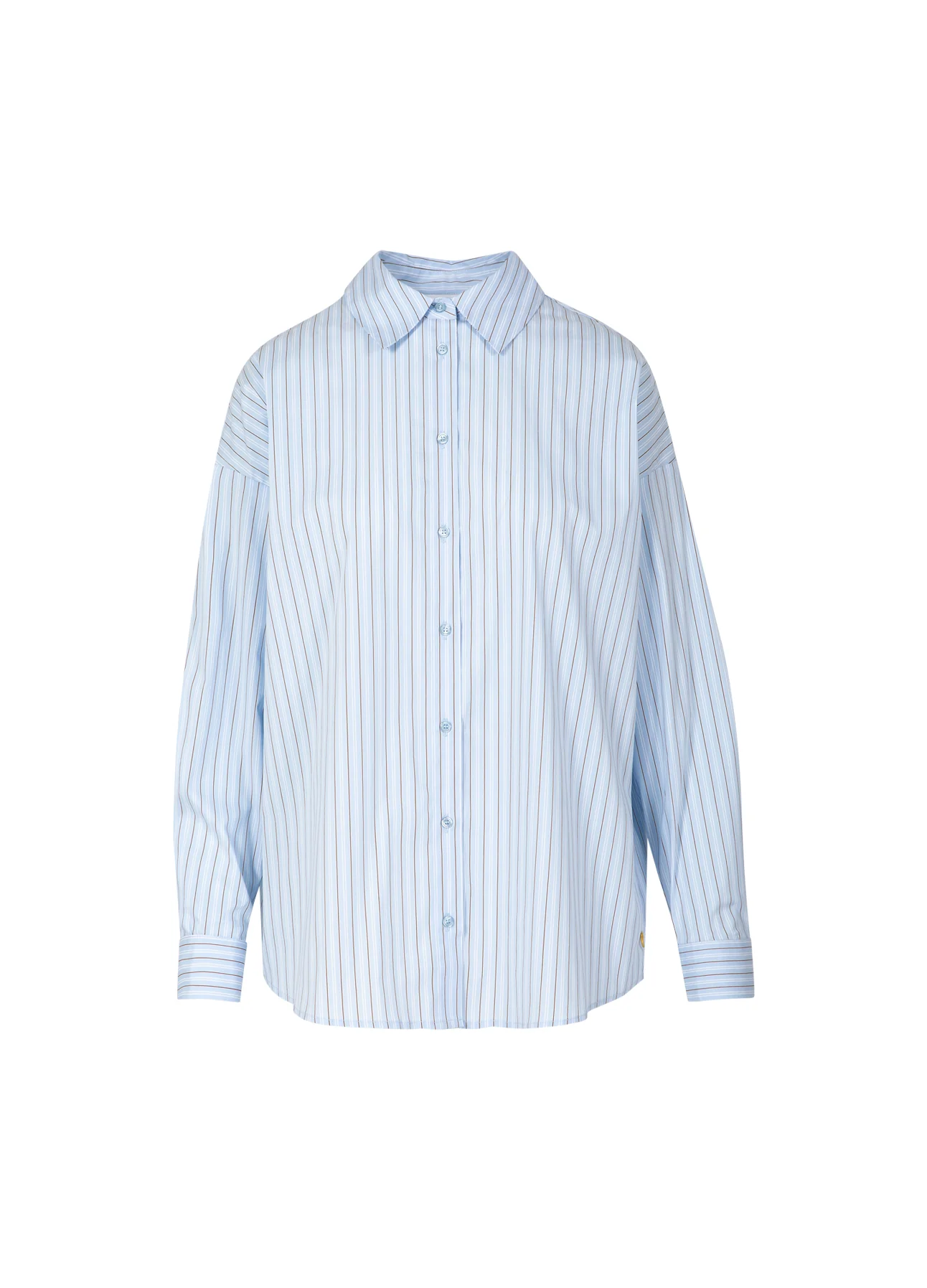 KLASSIEKE BLOUSE - BOXY PASVORM - Blue stripes - Afbeelding 5