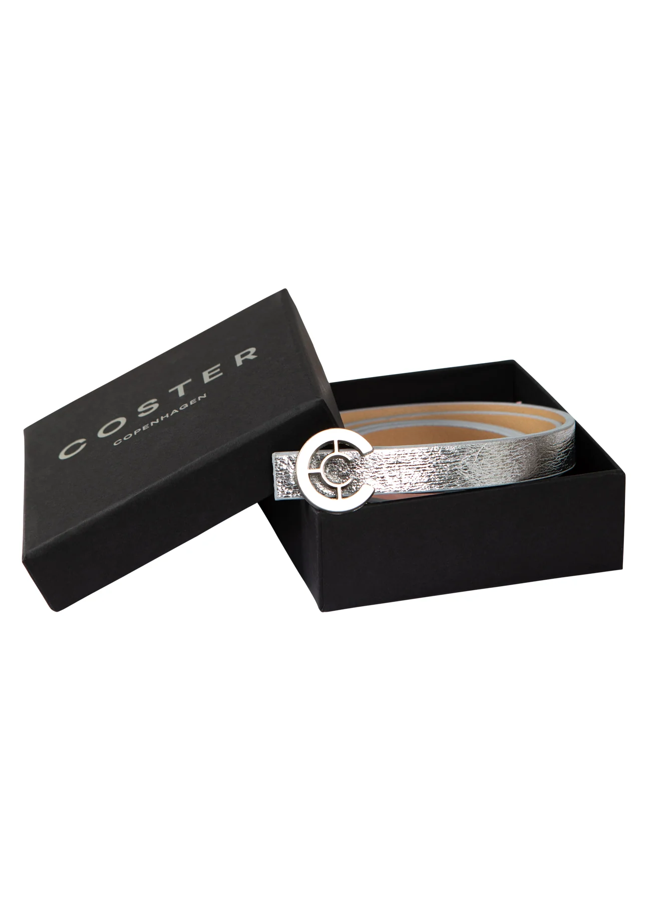 KLEIN LOGO RIEM - Silver metallic - 242 (Silver buckle) - Afbeelding 3