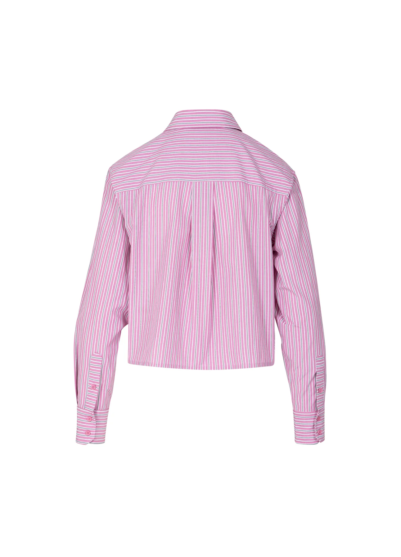 KORTE BLOUSE MET STREPEN - Rose stripes - Afbeelding 6
