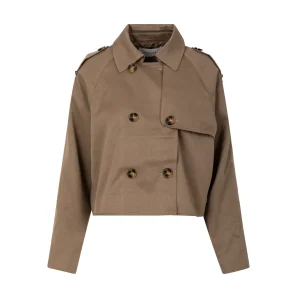 KORTE TRENCHJAS - Khaki