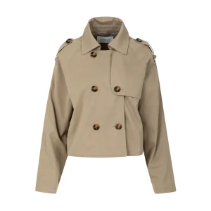 KORTE TRENCHJAS - Sand olive