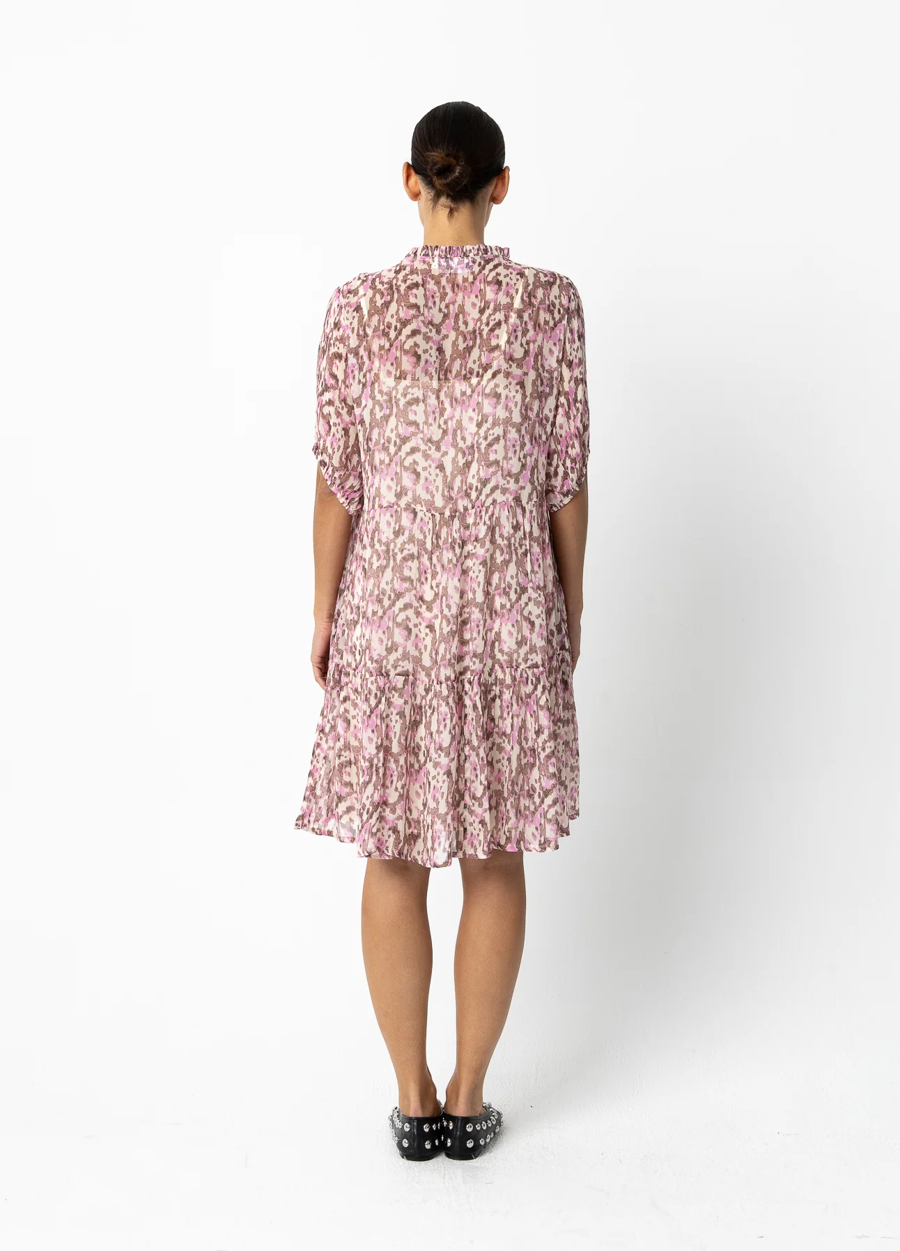 KORT JURKJE IN DROOMLANDSCHAP PRINT - Pink dreamscape print - Afbeelding 3