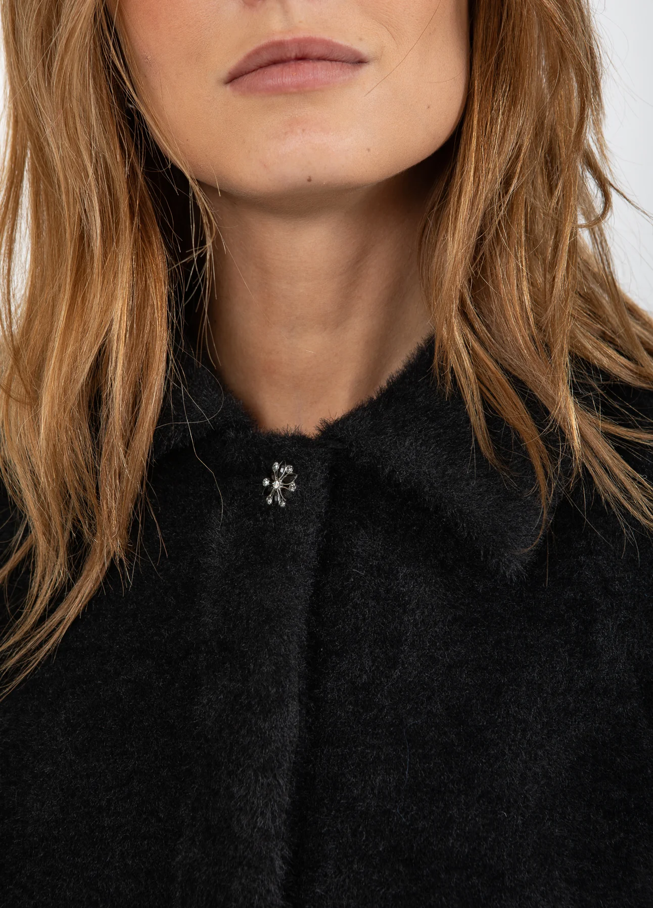 KORT WOLLEN JAS - Black - Afbeelding 5