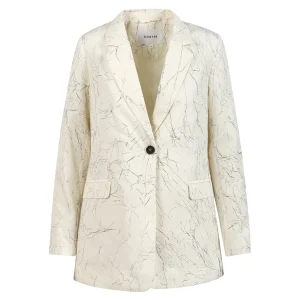 KREUKELIG JASJE - Creme / black