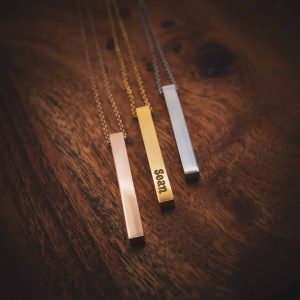 Ketting met naam gegraveerd (Staafje)