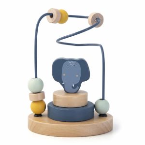 Houten kralenframe – Mevrouw Olifant