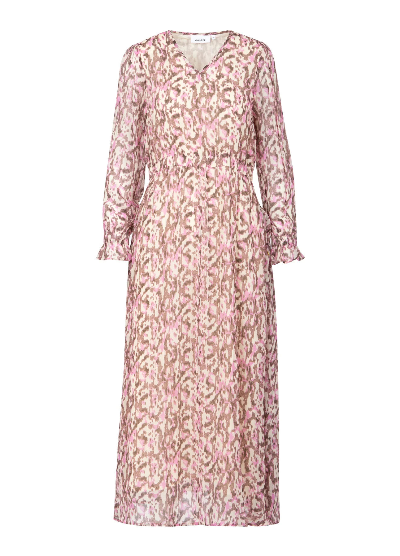 LANGE JURK IN DROMENLAND PRINT - Pink dreamscape print - Afbeelding 5