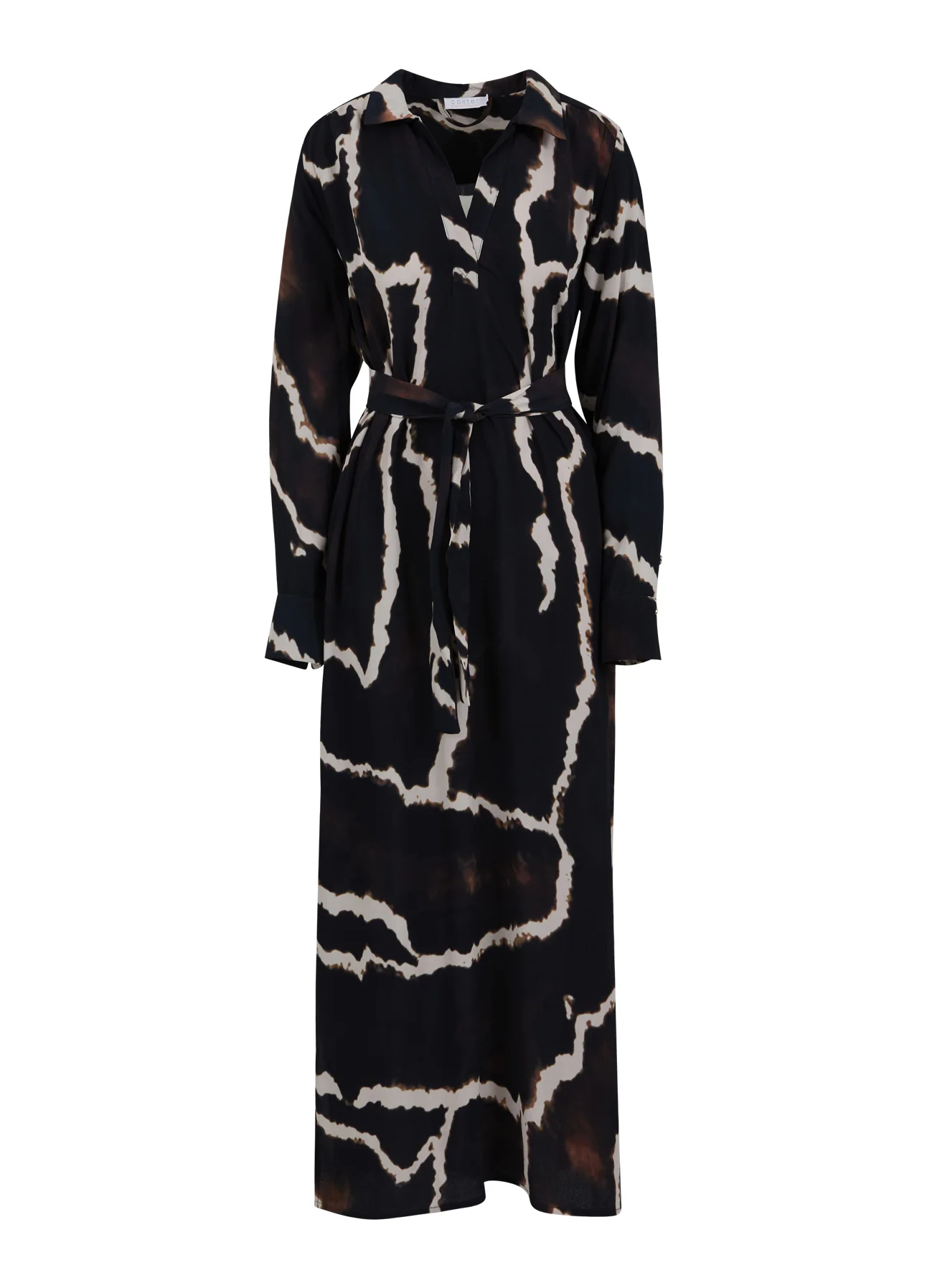 LONG DRESS IN NIGHT CLOUDS PRINT - Night clouds print - Afbeelding 2