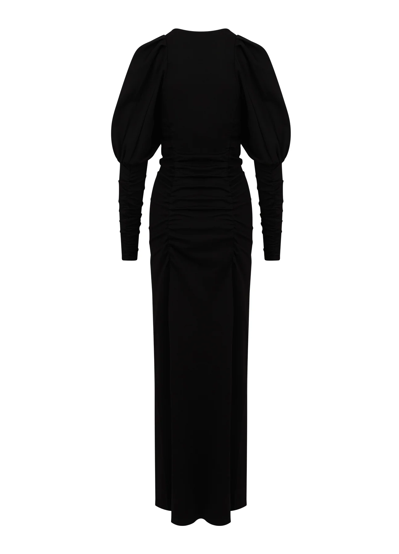 LONG DRESS W. WIDE SLEEVES - Black - Afbeelding 8