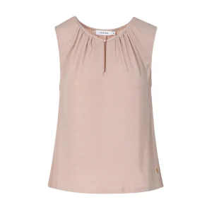 MOUWLOZE LUREX TOP - Light champagne