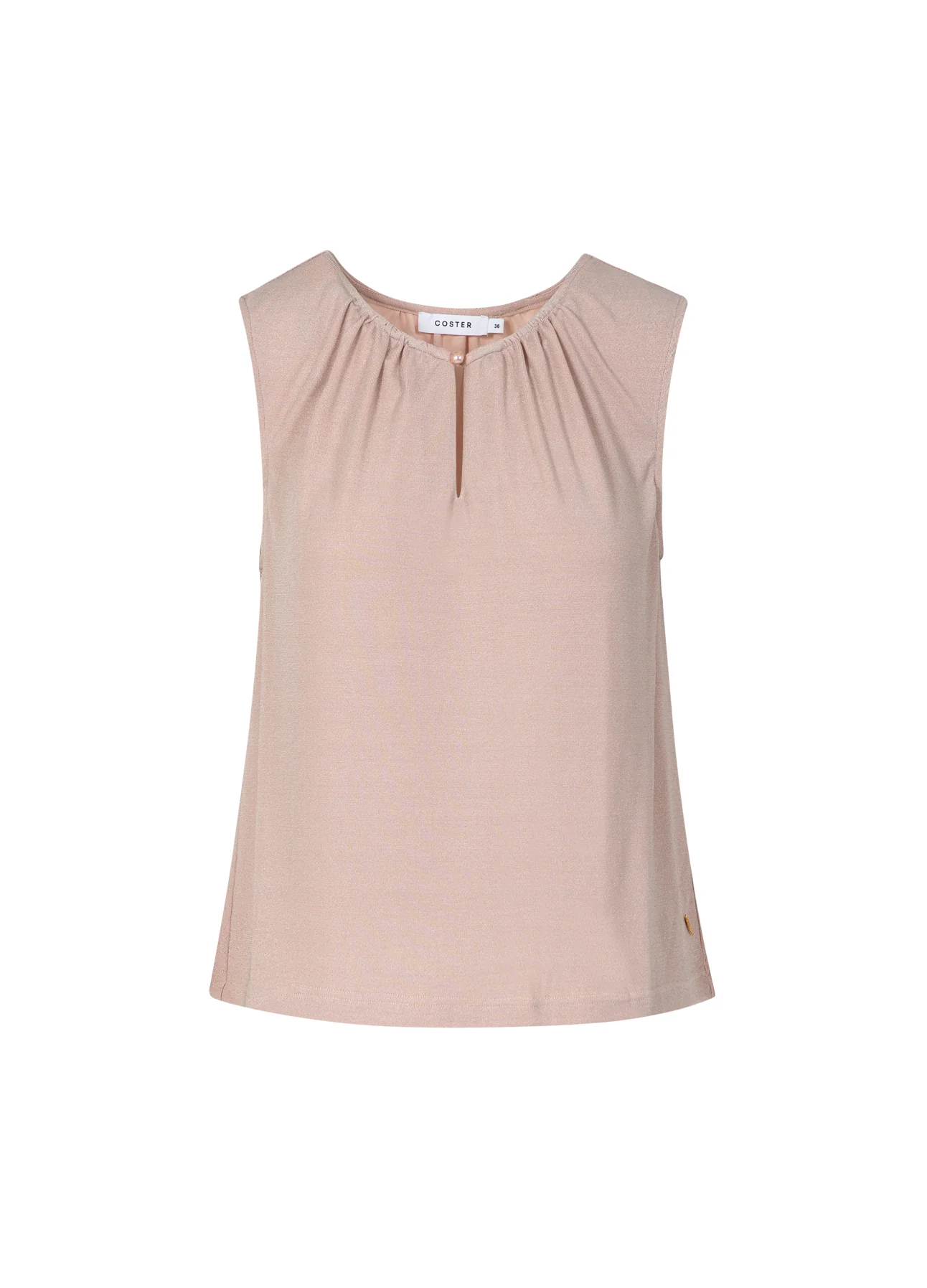 MOUWLOZE LUREX TOP - Light champagne - Afbeelding 2