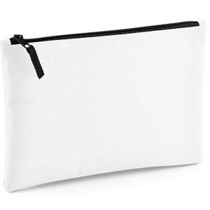 Make-up tasje met naam (Wit-Zwart)