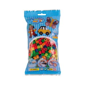 Maxi Strijkkralen Hama Mix Neon 500 Stuks