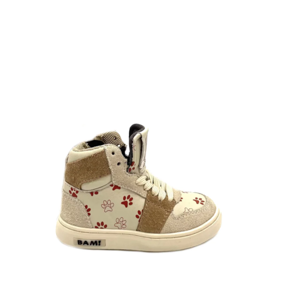 Bam Kinder Veterschoenen B1664 Beige - Afbeelding 2