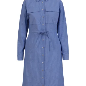 OVERHEMD JURK IN KAMER - Blue white stripe