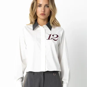 OVERHEMD MET RIBBOORD - White