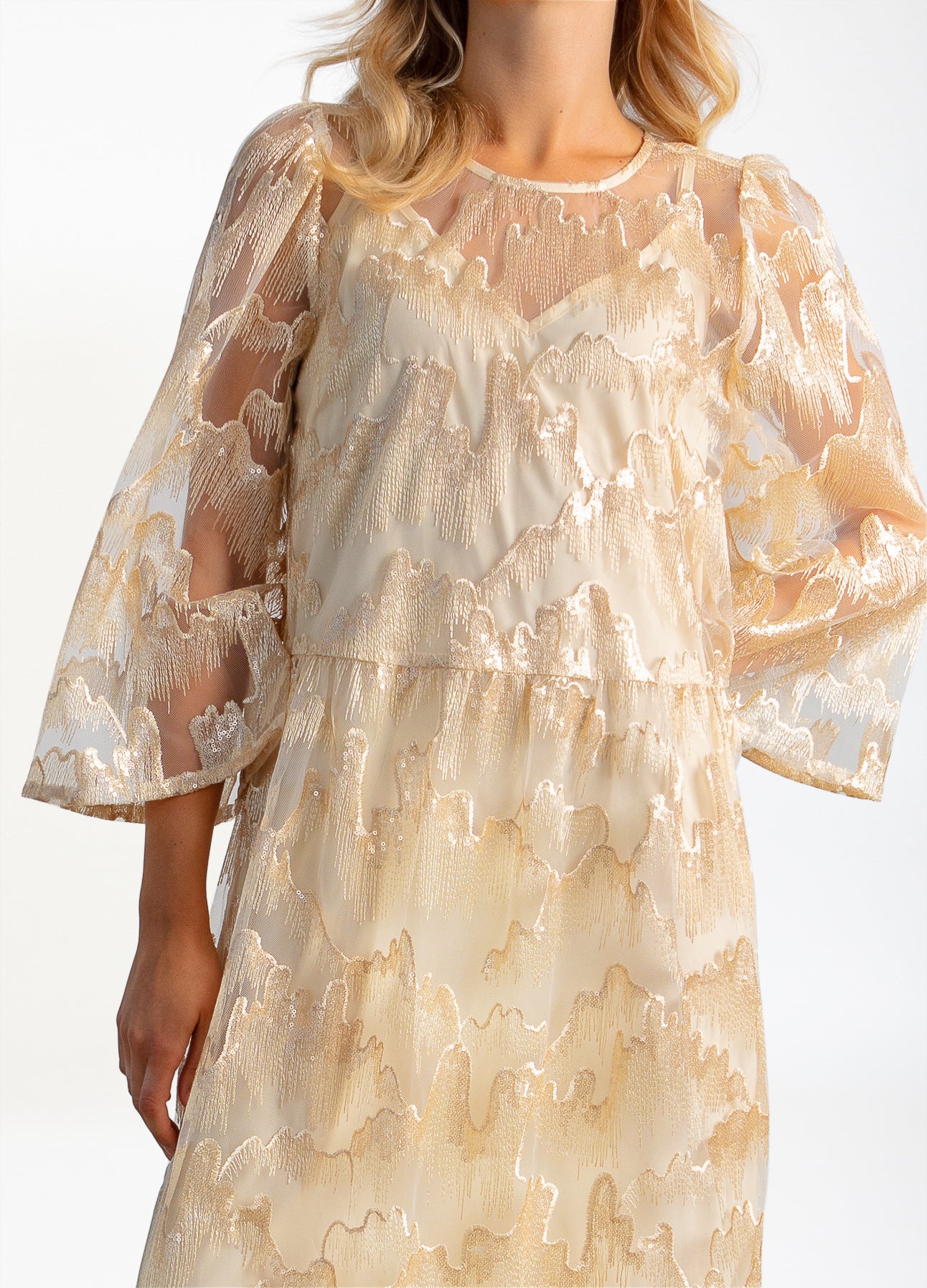 PAILLETTENJURK - Warm sand - Afbeelding 3