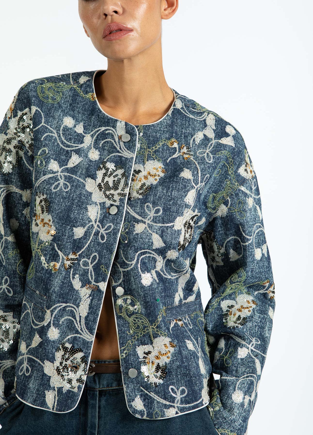 PAILLETTEN SPIJKERJAS - Afbeelding 6