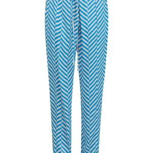 PANTS IN HERINGBONE PRINT - STELLA FIT - Heringbone print