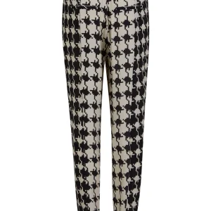 BROEK MET HOUNDSTOOTH PRINT - STELLA FIT - Houndstooth mix print