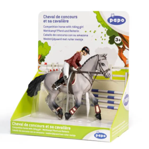 PAPO Wedstrijdpaard met ruiter meisje 51563