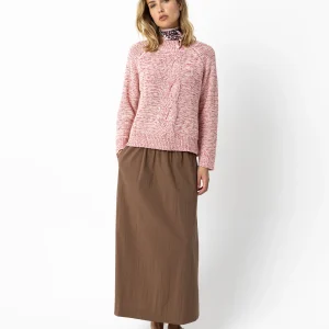 PHOEBE LANGE ROK - Mocca mousse