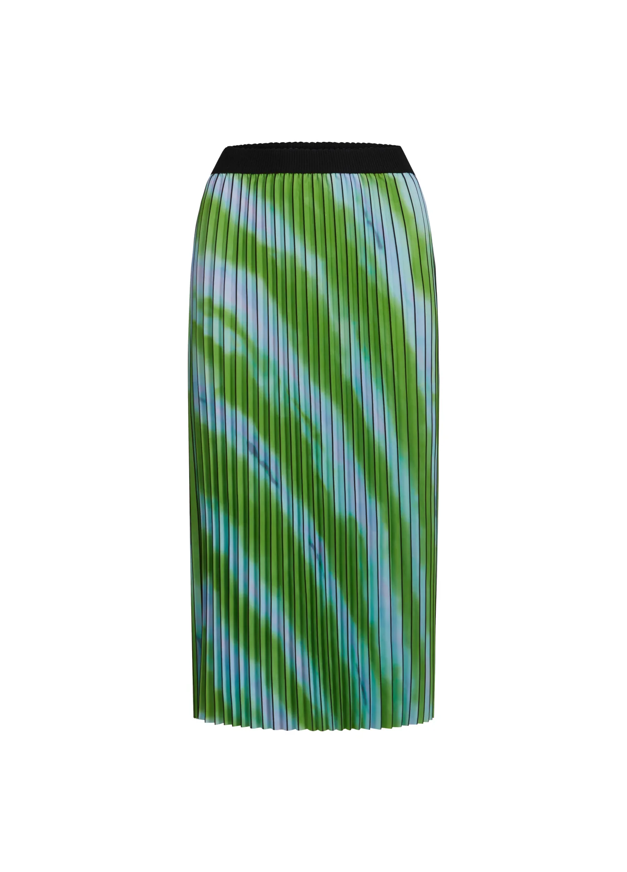 PLEATED SKIRT W. FADED STRIPE PRINT - Faded stripe print - Afbeelding 2