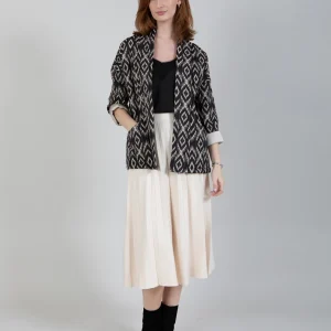 PLISSÉ SKIRT - Creme