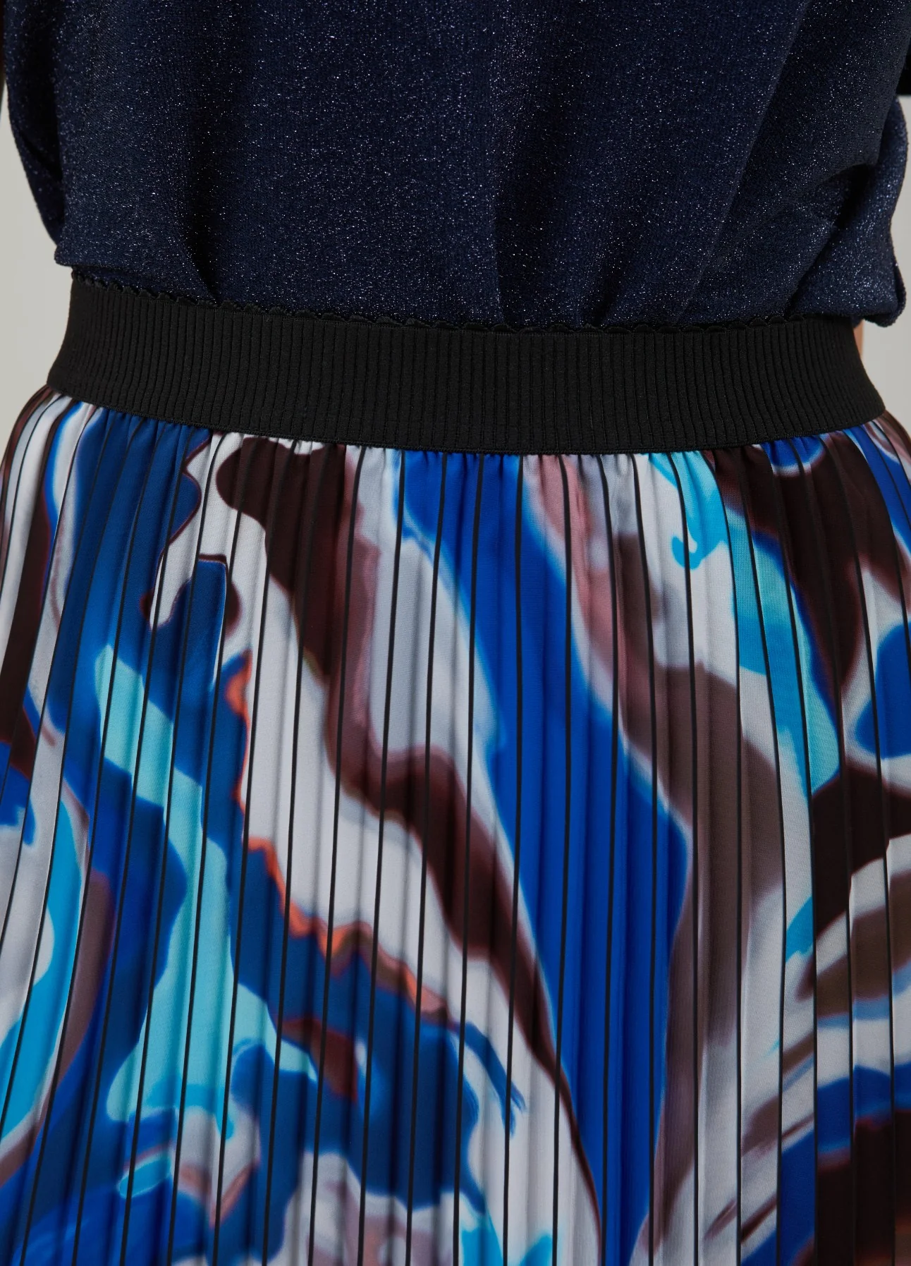 PLISSE SKIRT WITH PRINT - Flow print - Afbeelding 7