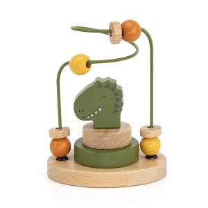 Houten kralenframe – Meneer Dino