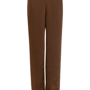 Pants with lace detail - Dark Brown