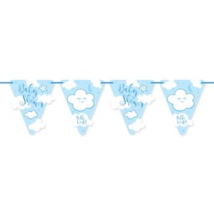 Paper Flagbanner Baby Shower Boy 6m
