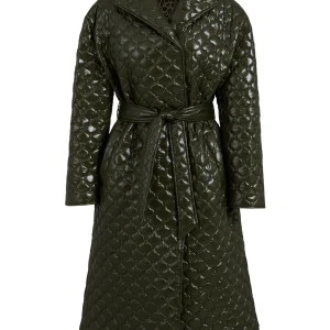 QUILTET COAT - Fall leaves