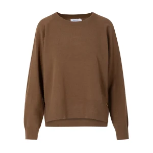 RONDE HALS GEBREID - COMFY - Mocca mousse