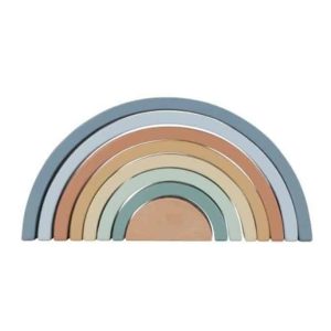 Little Dutch Houten Regenboog Blauw met naam (gegraveerd)