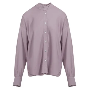 SHIRT IN ECOVERO LENZING VISCOSE - Dusty purple