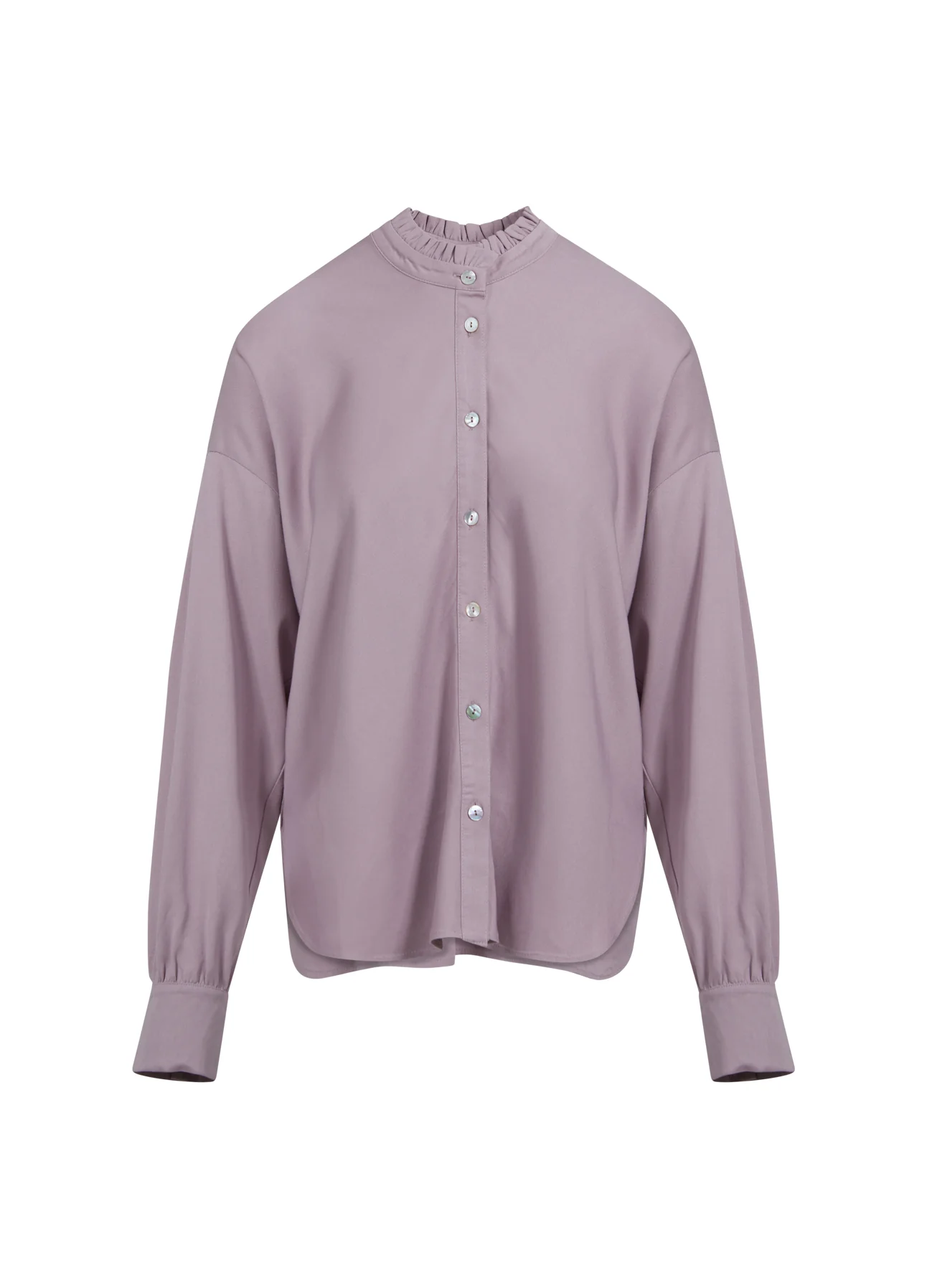 SHIRT IN ECOVERO LENZING VISCOSE - Dusty purple