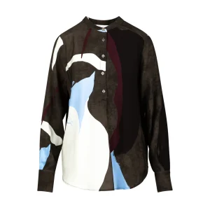 SHIRT IN SCHADUWGRAFISCHE PRINT