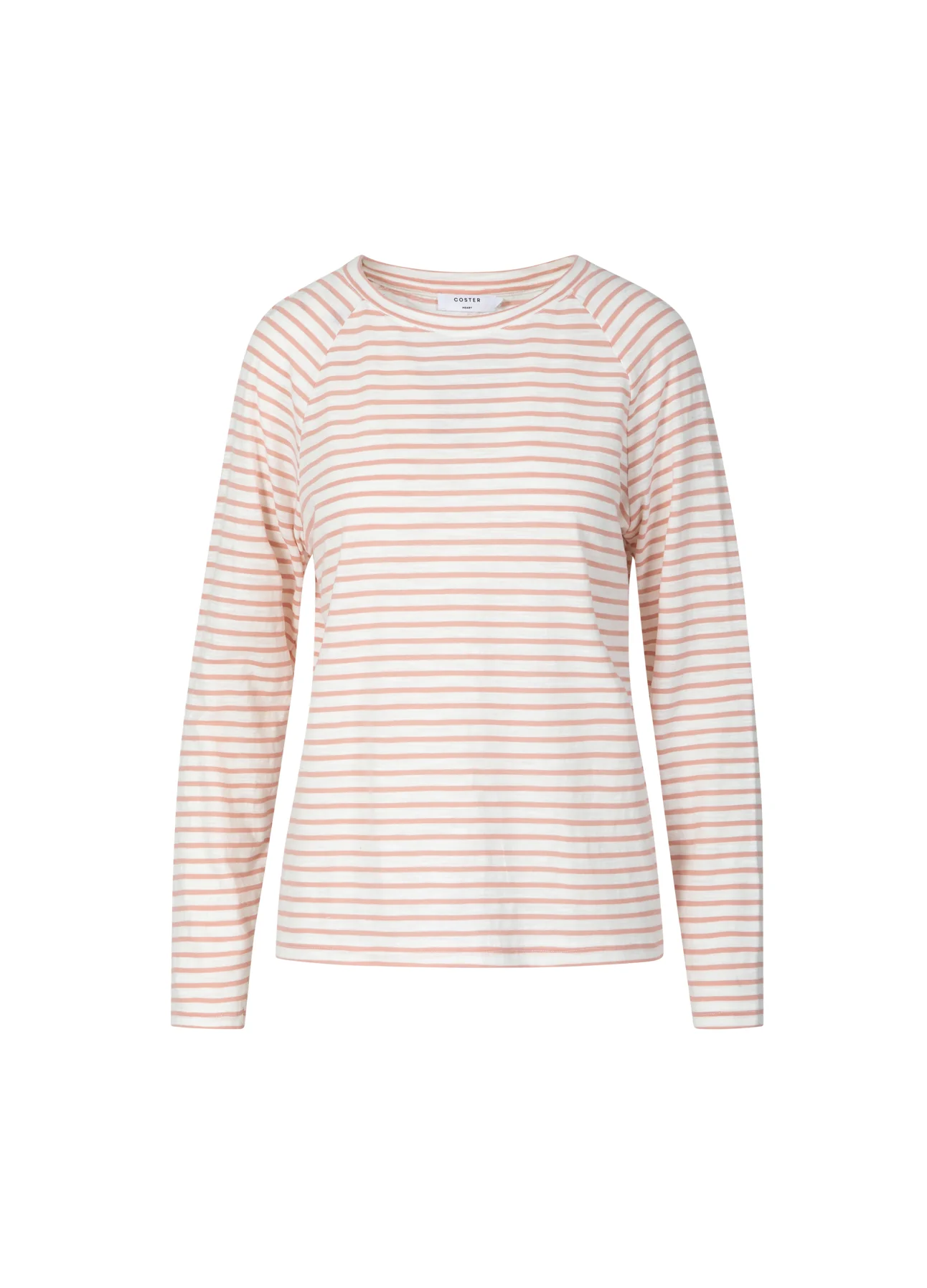 SILLA GESTREEPT LANGE MOUWEN T-SHIRT - MID SLEEVE - Light pink / white stripe - Afbeelding 5