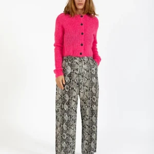 SLANGENPRINT LEREN BROEK - PETRA PASVORM - Snake print