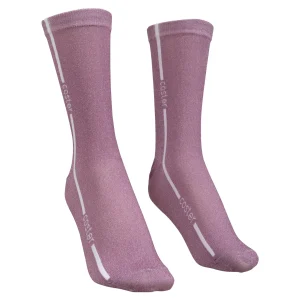 SOKKEN MET GLITTER - Magenta glitter