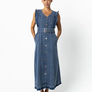 SPIJKERJURK - Light blue denim